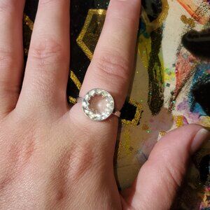 Sterling Silver and Clear Quartz Ring